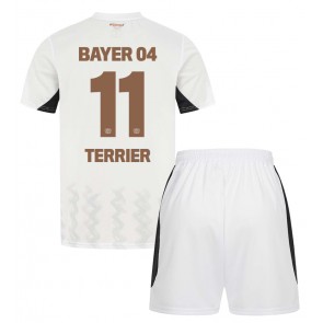 Billiga Bayer Leverkusen Martin Terrier #11 Bortatröja Barn 2024-25 Kortärmad (+ Korta byxor)